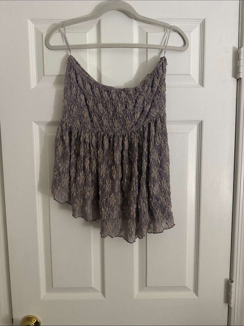 Free People Lavender Lace Camisole Top